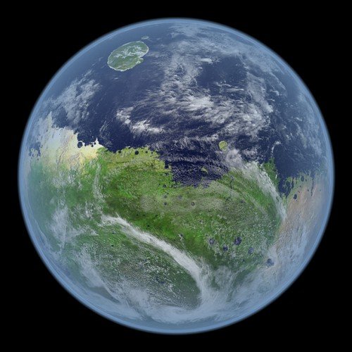 mars with oceans